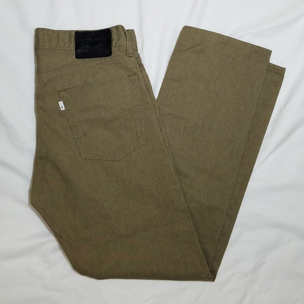 Levi's, Mens, 513 Khaki Green Jeans 32x30